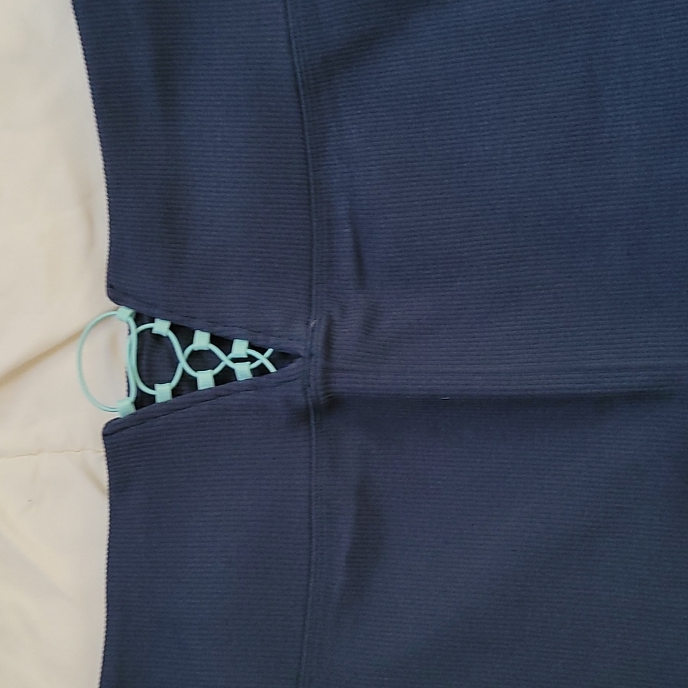 Fabletics High Waisted Ribbed Full Length Legging… - image 2